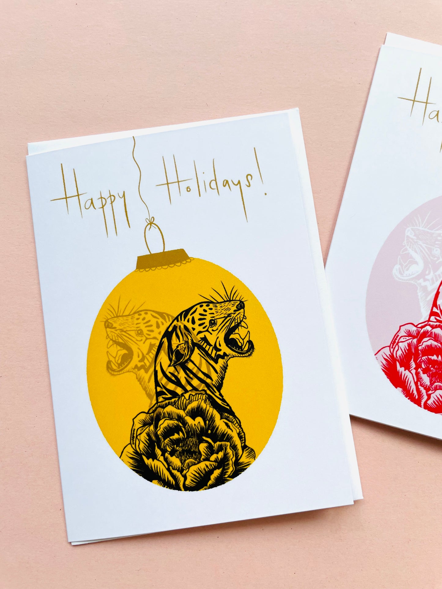 Tiger Happy Holidays Greeting Card