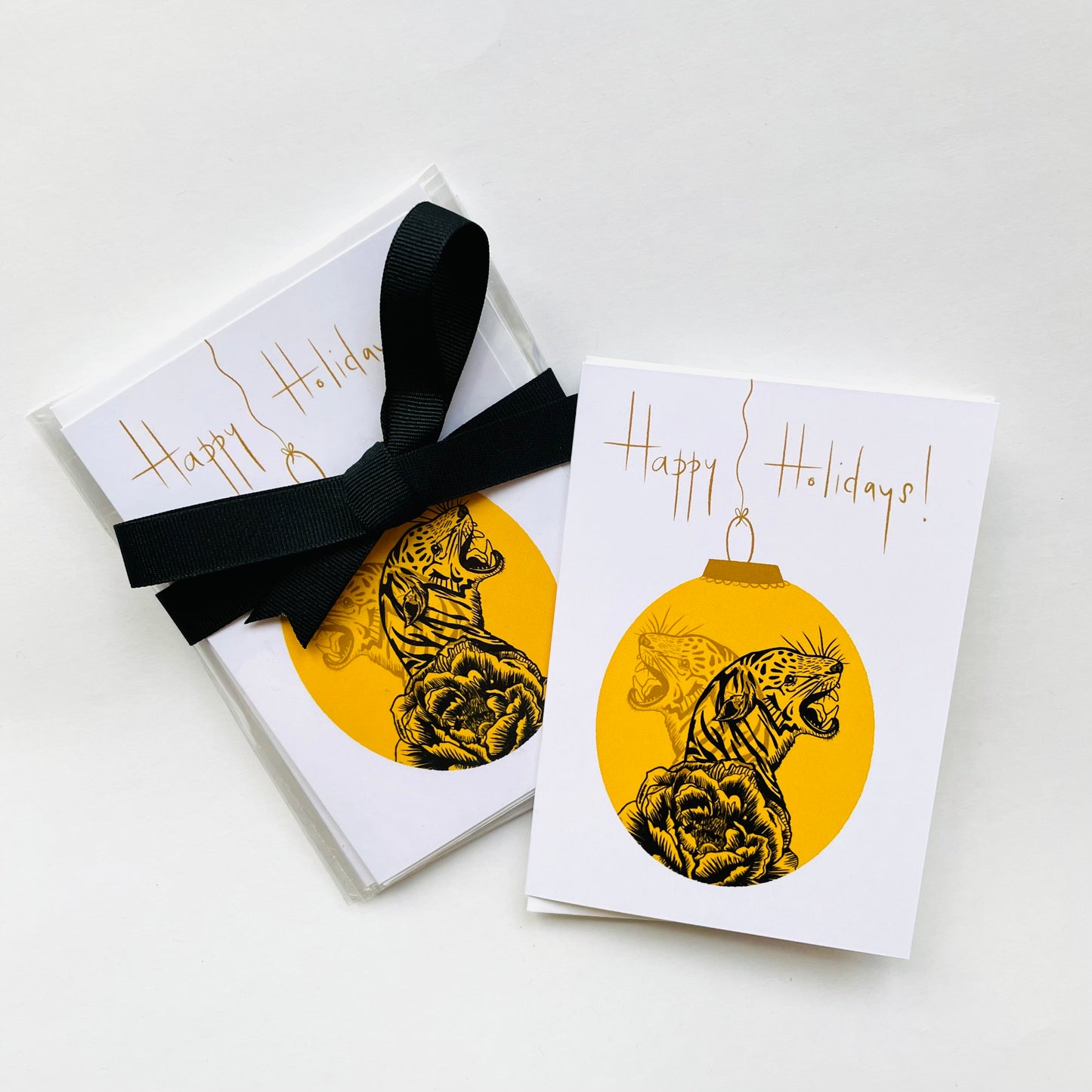 Tiger Happy Holidays Greeting Card