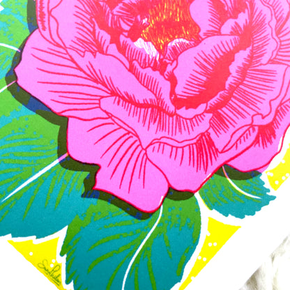 Peony Greeting Card